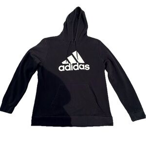 Adidas Golf Hoodie Mens Large Black Pullover Hooded Sweatshirt Logo Athletic